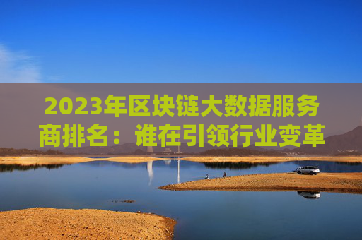 2023年区块链大数据服务商排名：谁在引领行业变革？